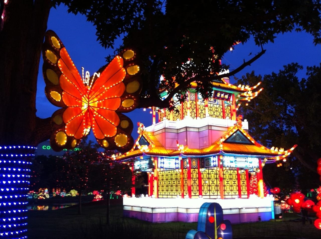 Chinese Lantern Exhibit at the Texas Fair.